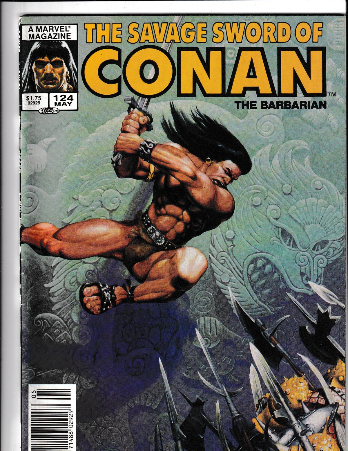 Savage Sword of Conan #124 (1986) Michael Golden Marvel Comics