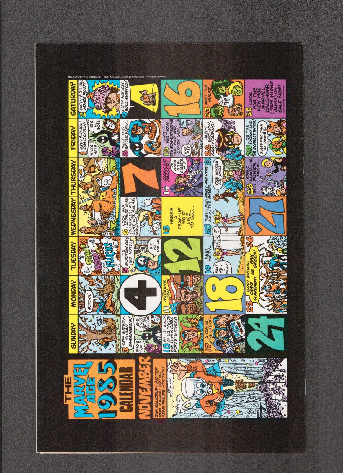 Marvel Age #35 (1986) A day in the life Marvel Comics