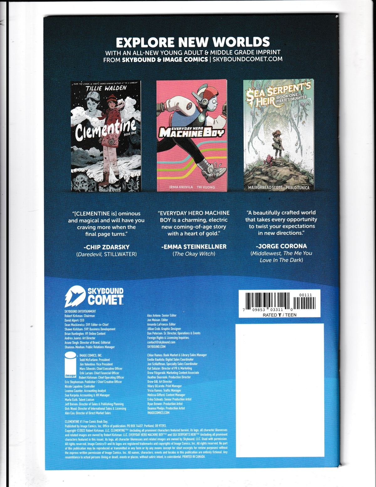 Clementine FCBD #1 (2022) FCBD Skybound Comics SKU:659
