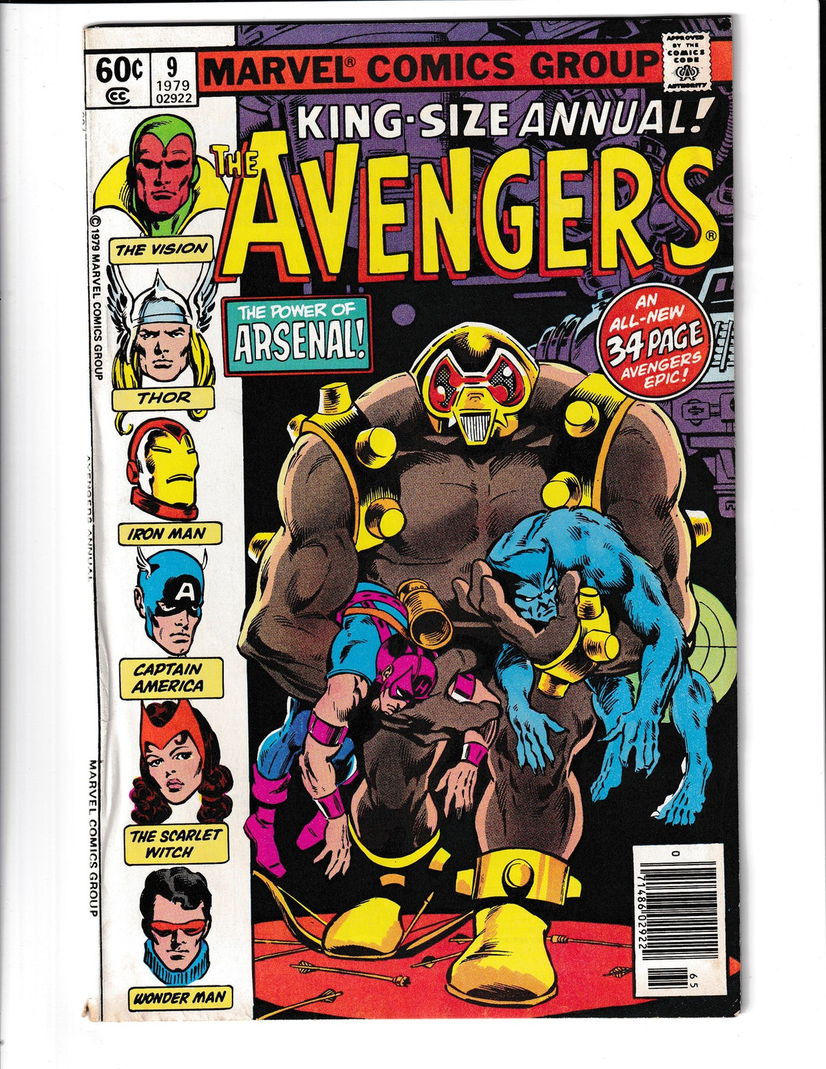 Avengers Annual #9 (1979) Howard Stark Marvel Comics