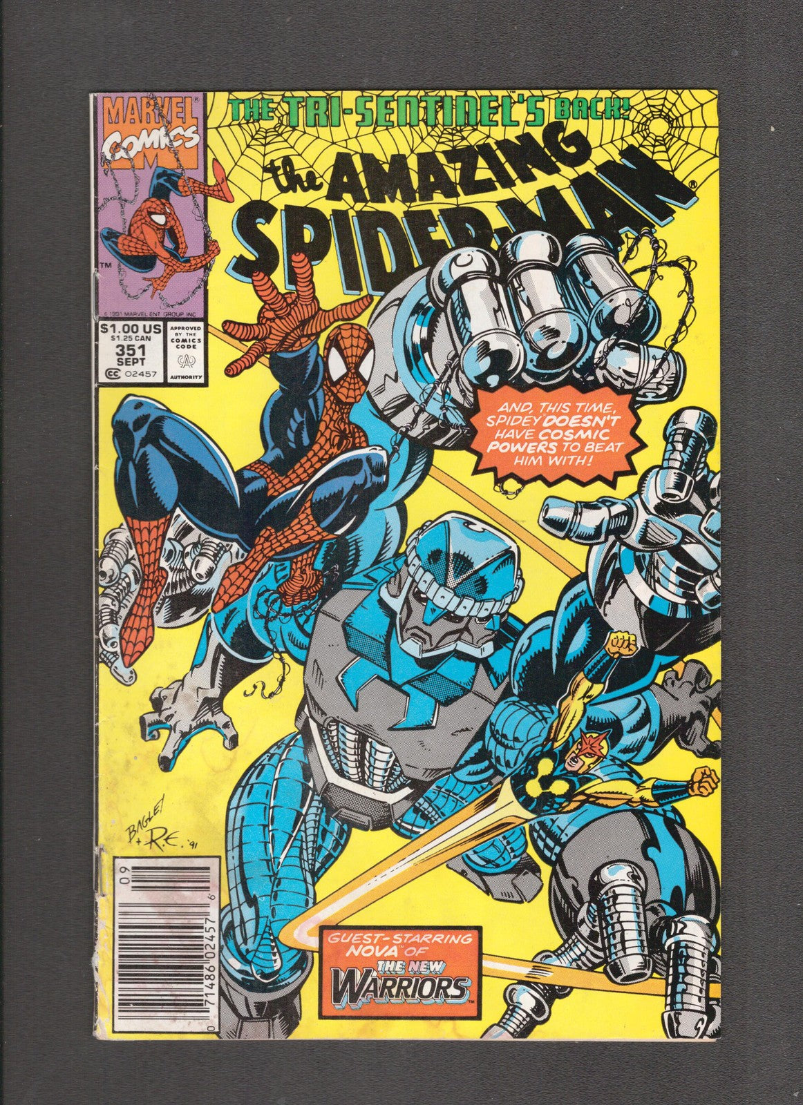 Amazing Spider-Man #351 (1991) Mark Bagley Marvel Comics