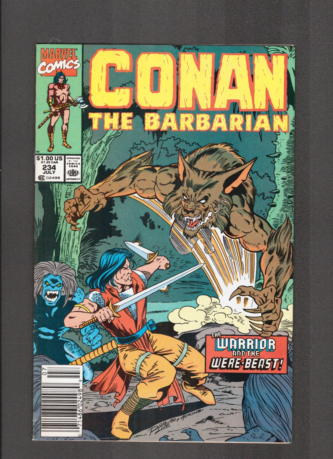 Conan the Barbarian #234 (1990) Ron Lim Cover Marvel Comics