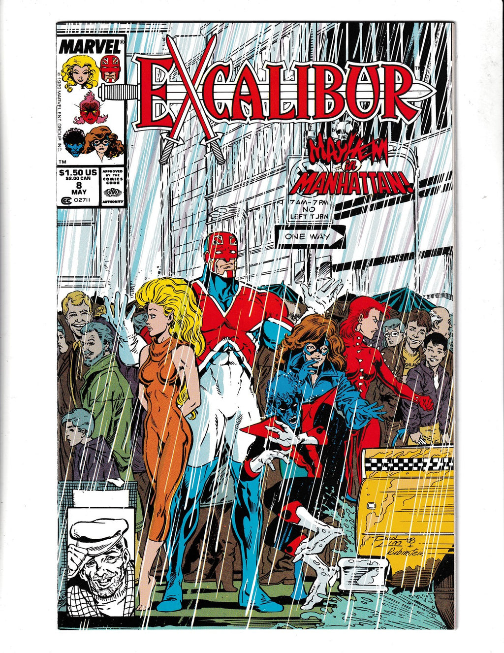 Excalibur #8 (1989) Marvel Comics SKU:3198