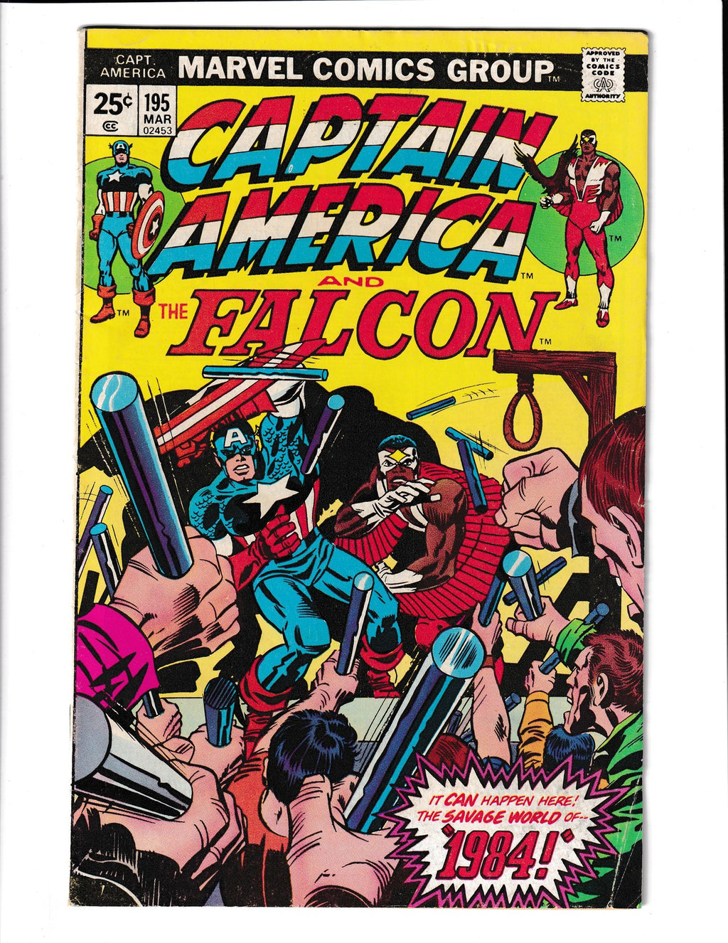 Captain America #195 (1976) MVS Series B #42 Incredible Hulk Marvel Comics