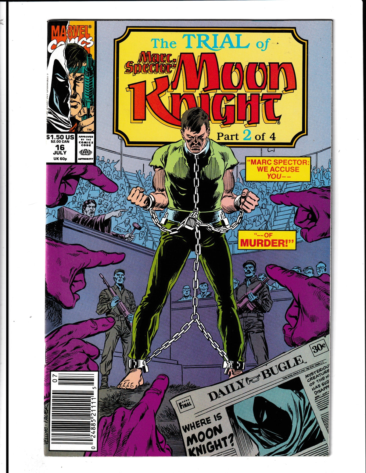 Marc Spector Moon-Knight #16 (1990) Marvel Comics