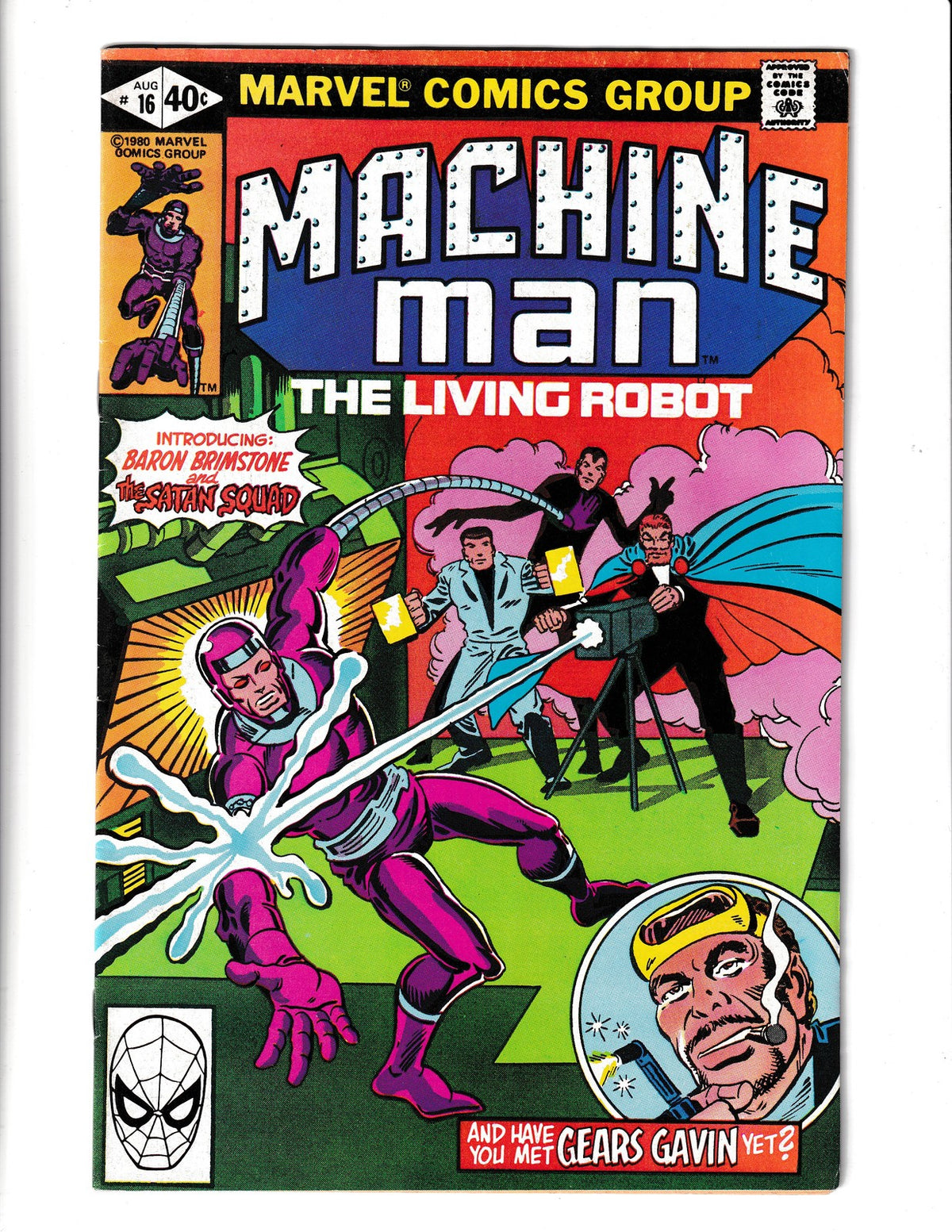 Machine Man #16 (1980) 1st Baron Brimstone Marvel Comics
