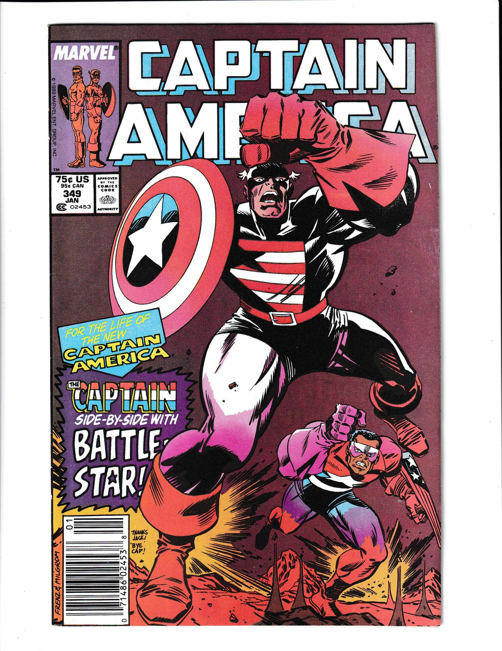 Captain America #349 (1989) Marvel Comics SKU:3275