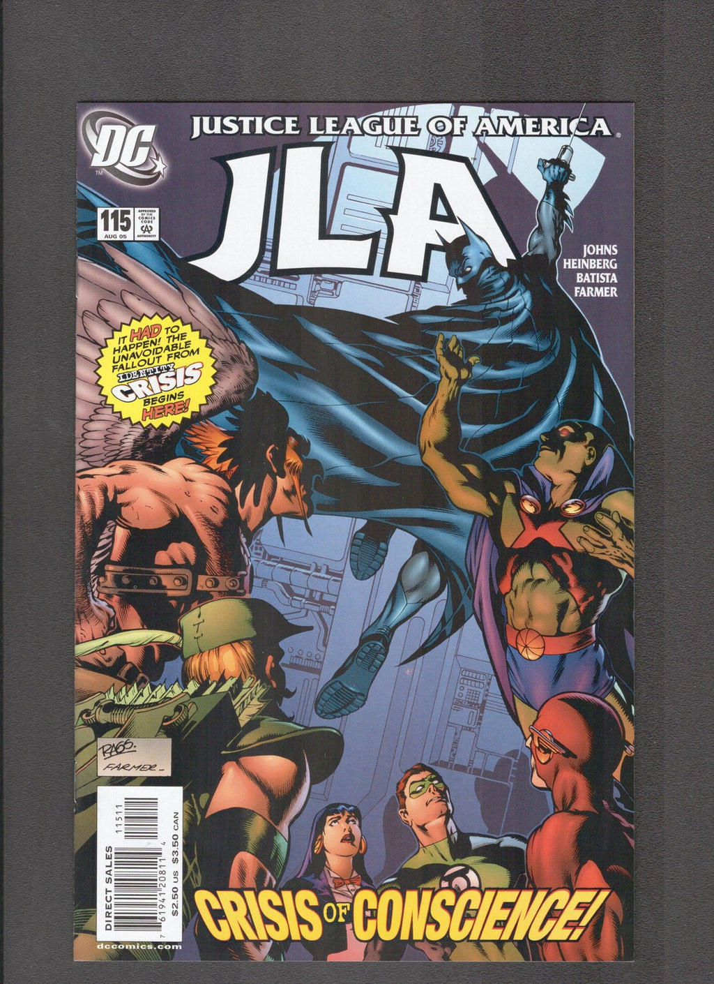 JLA #115 (2005) Mark Farmer - Rags Morales DC Comics