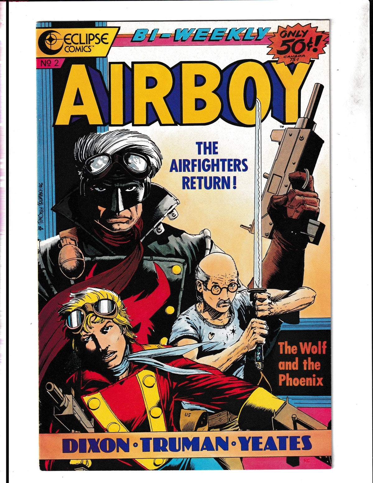 Airboy #2 (1986) 1st App of Skywolf Eclipse Comics