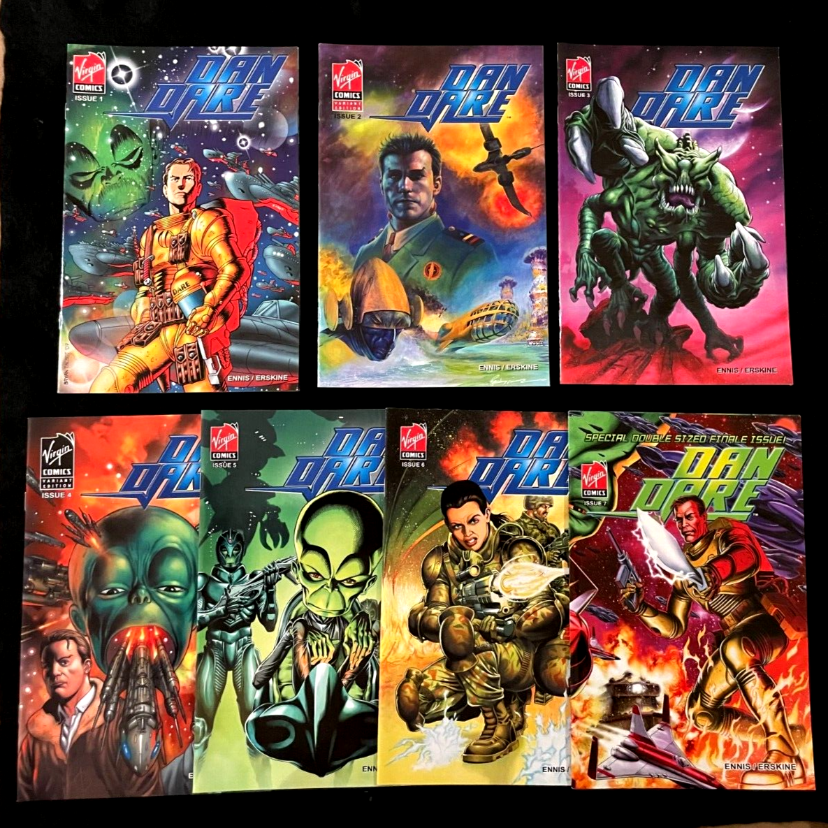 Dan Dare - Complete Set of 7 #1-7 (2007/08)  Virgin Comics