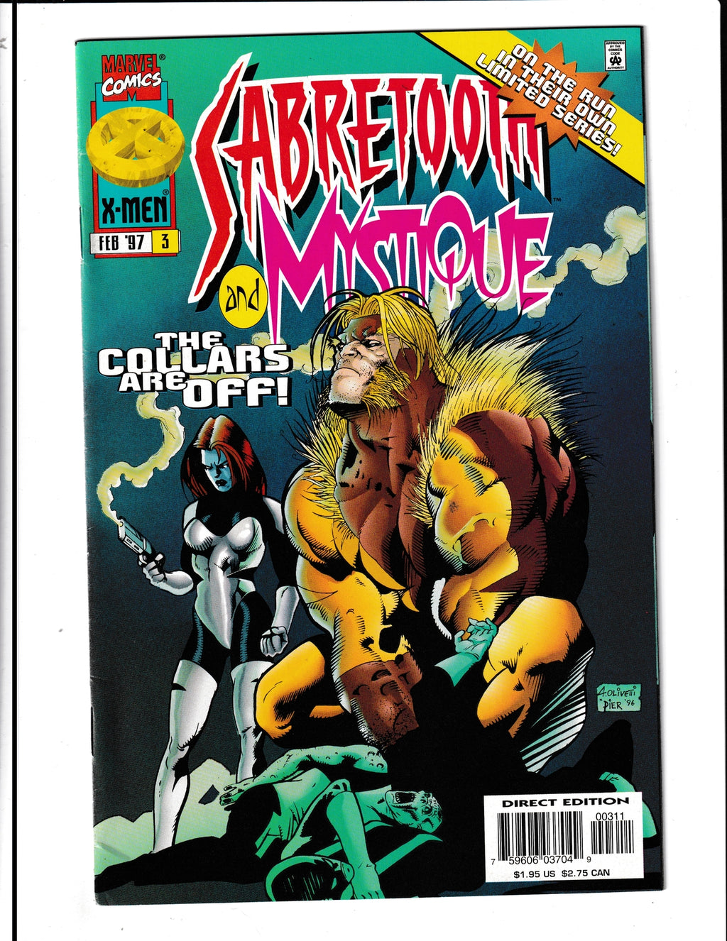 Sabretooth & Mystique #3 (1997) "Willing Victims" Marvel Comics