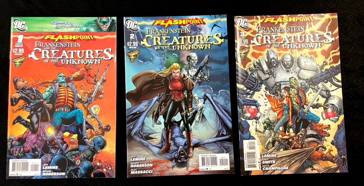 Flashpoint: Frankenstein and the Creatures of the Unknown  #1-3 (2011) DC Comics