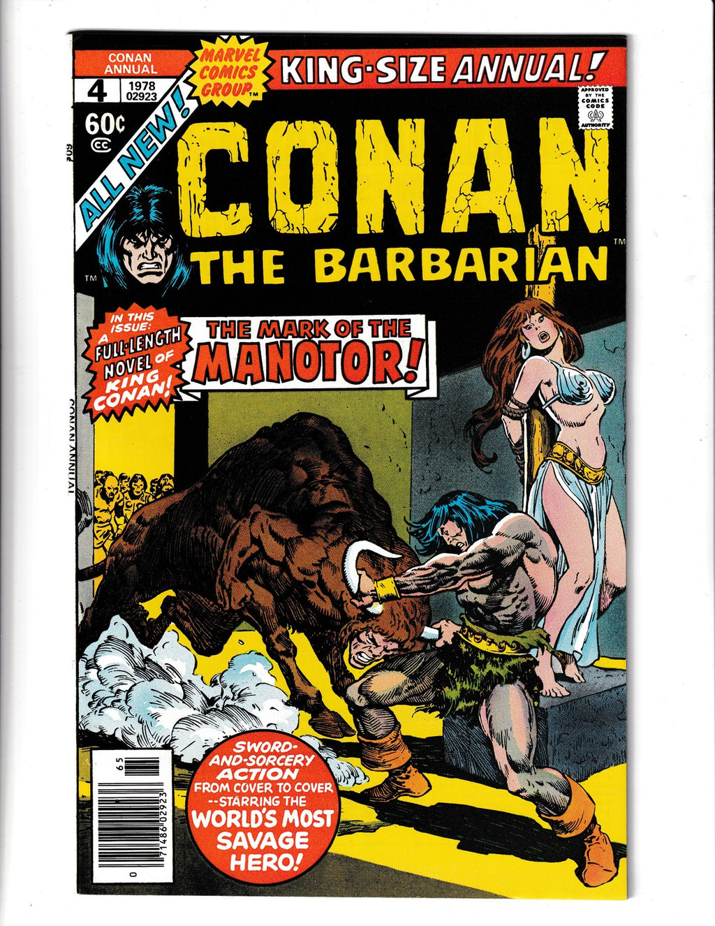 Conan the Barbarian Annual #4 (1978) Marvel Comics