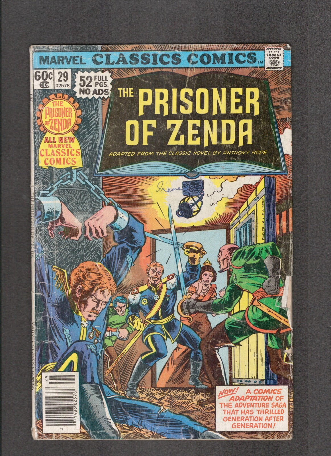 Marvel Classics Comics #29 (1978) Prisoner of Zenda Marvel Comics