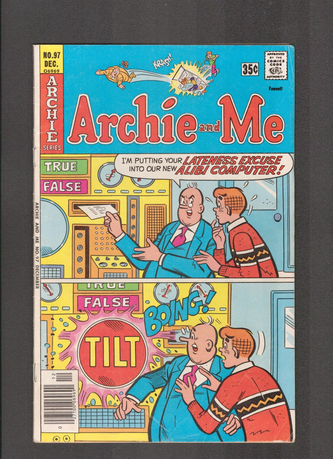 Archie and Me #97 (1977) Josie Back cover Archie Comics