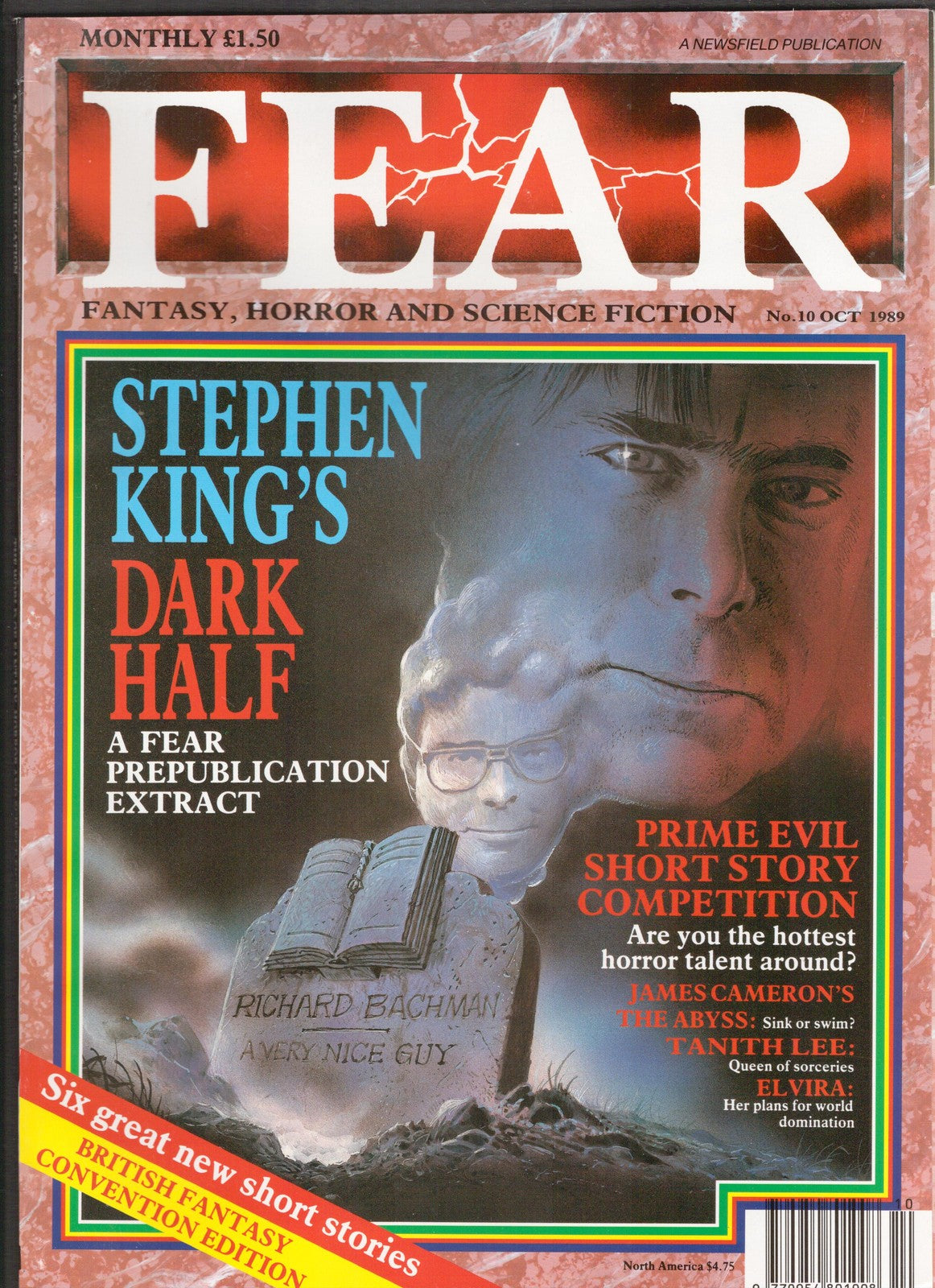 Fear #10 (1989) Stephen King Newsfield Comics