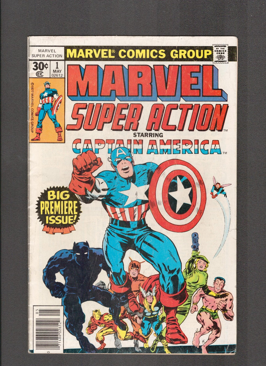 Marvel Super Action #1 (1977) Black Panther, Captain America Marvel Comics