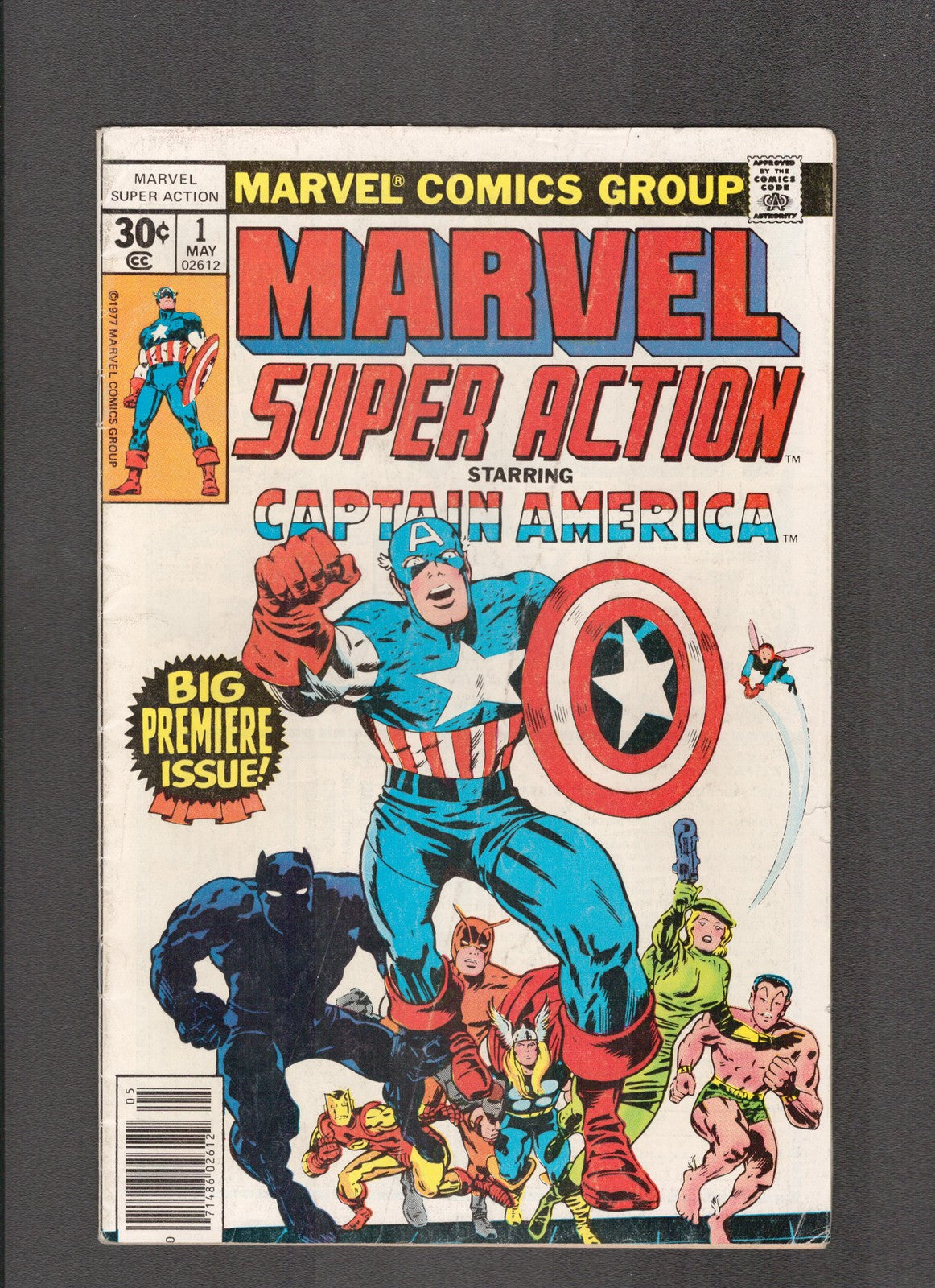 Marvel Super Action #1 (1977) Black Panther, Captain America Marvel Comics