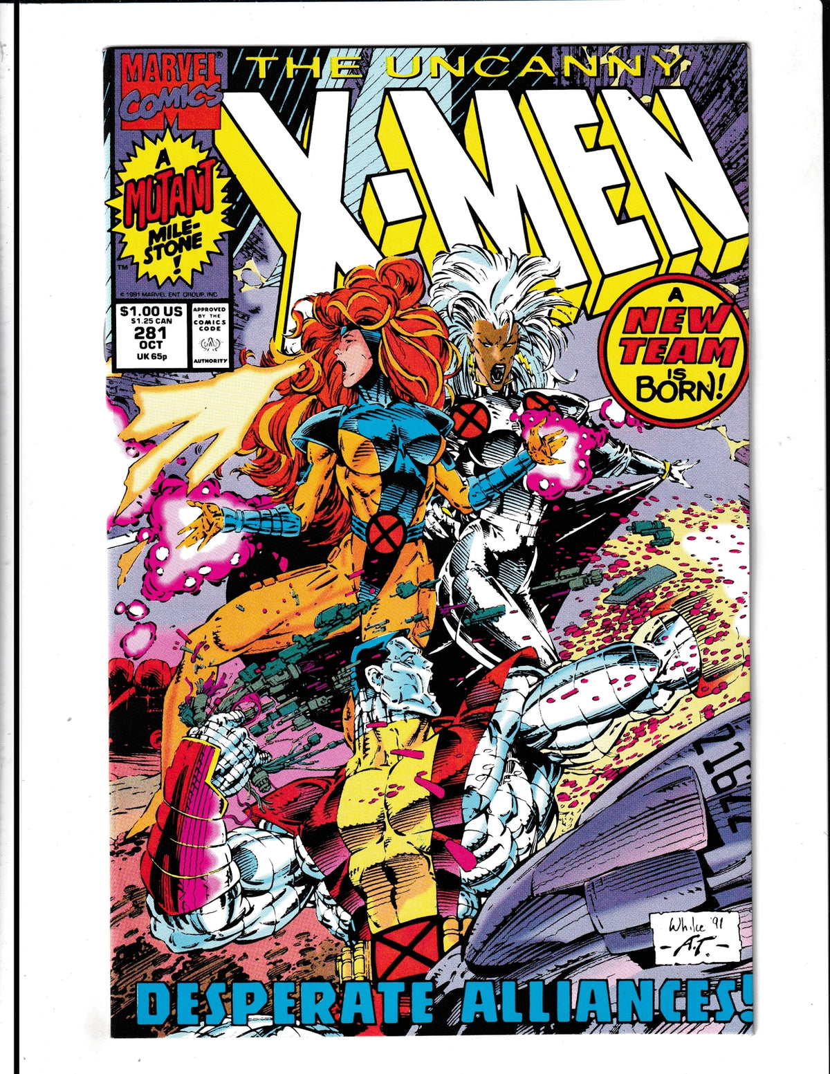 Uncanny X-Men #281 (1991) HIgh Grade Marvel Comics