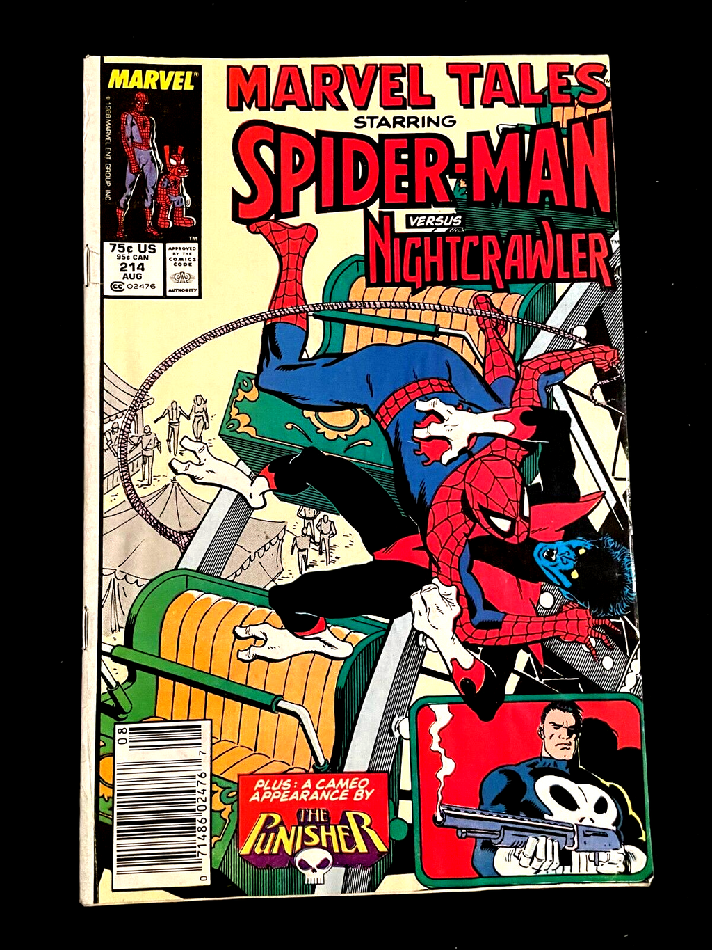 Marvel Tales #214 1988 - Spider-Man versus Nightcrawler
