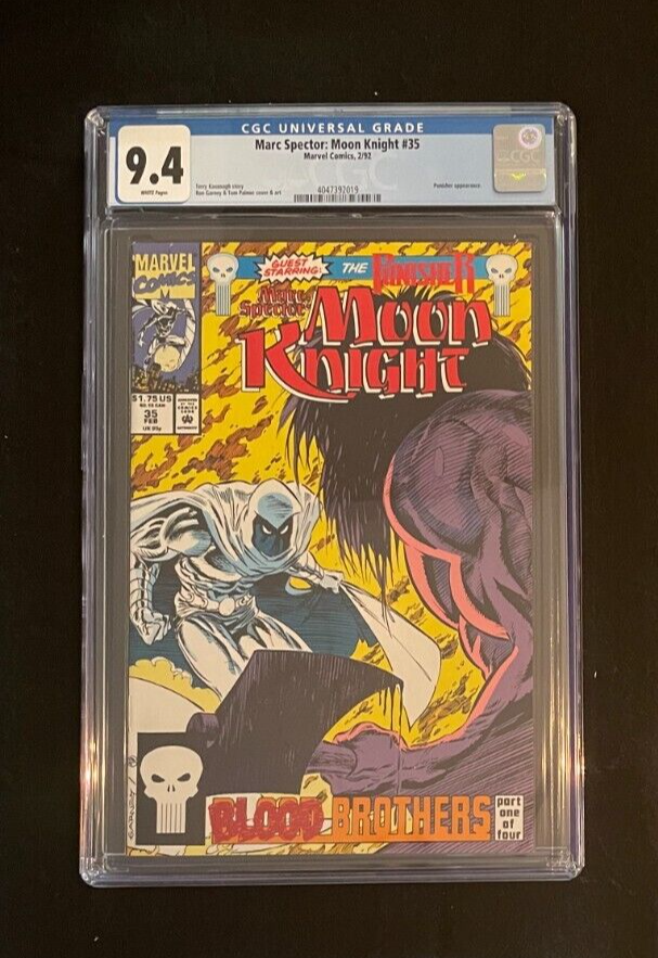 Marc Spector: Moon Knight #35 CGC 9.4 Punisher Appearance 1992 Marvel Comics