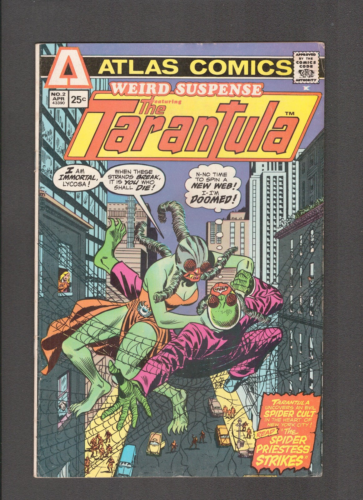 Weird Suspense #2 (1975) Feat. Tarantula Atlas Comics