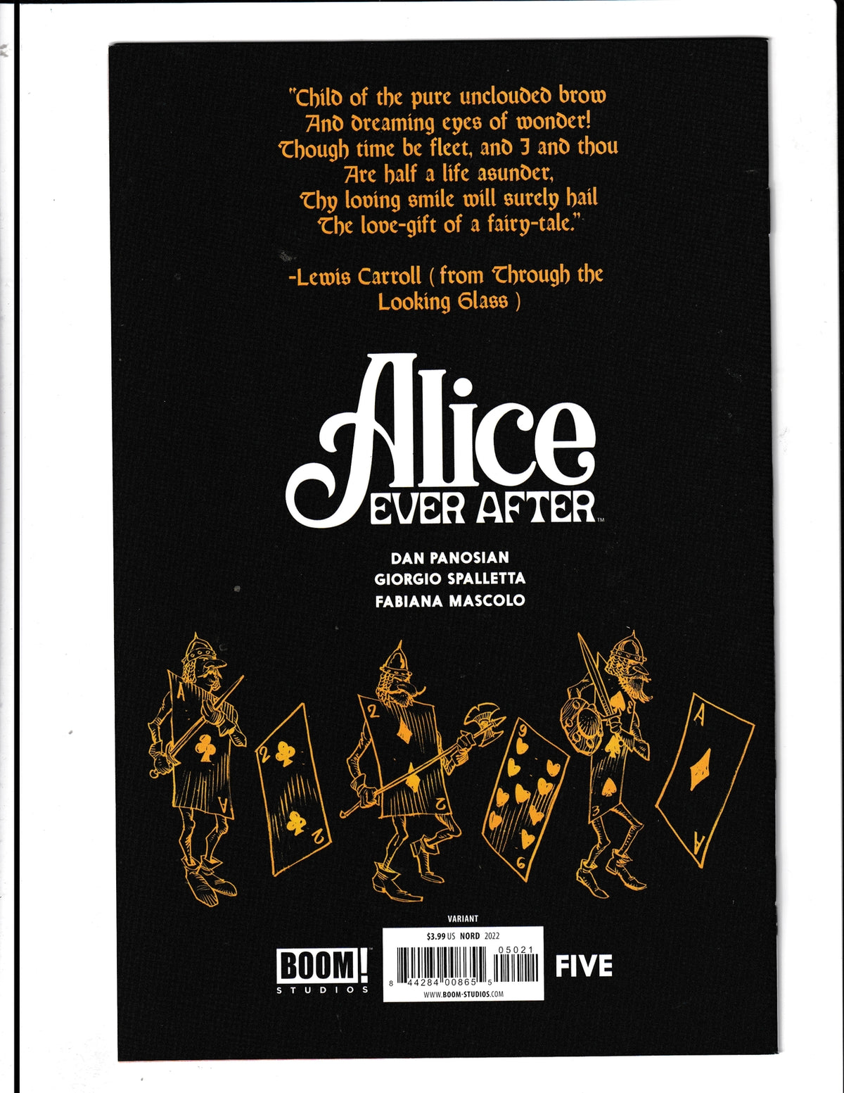 Alice Ever After #5 (2022) Cary Nord Variant Boom! Comics SKU:728