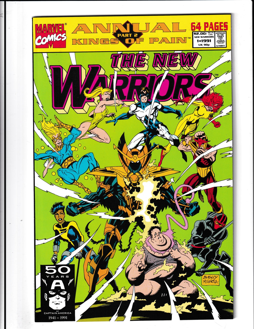 New Warriors Annual #1 (1991) Marvel Comics SKU:670