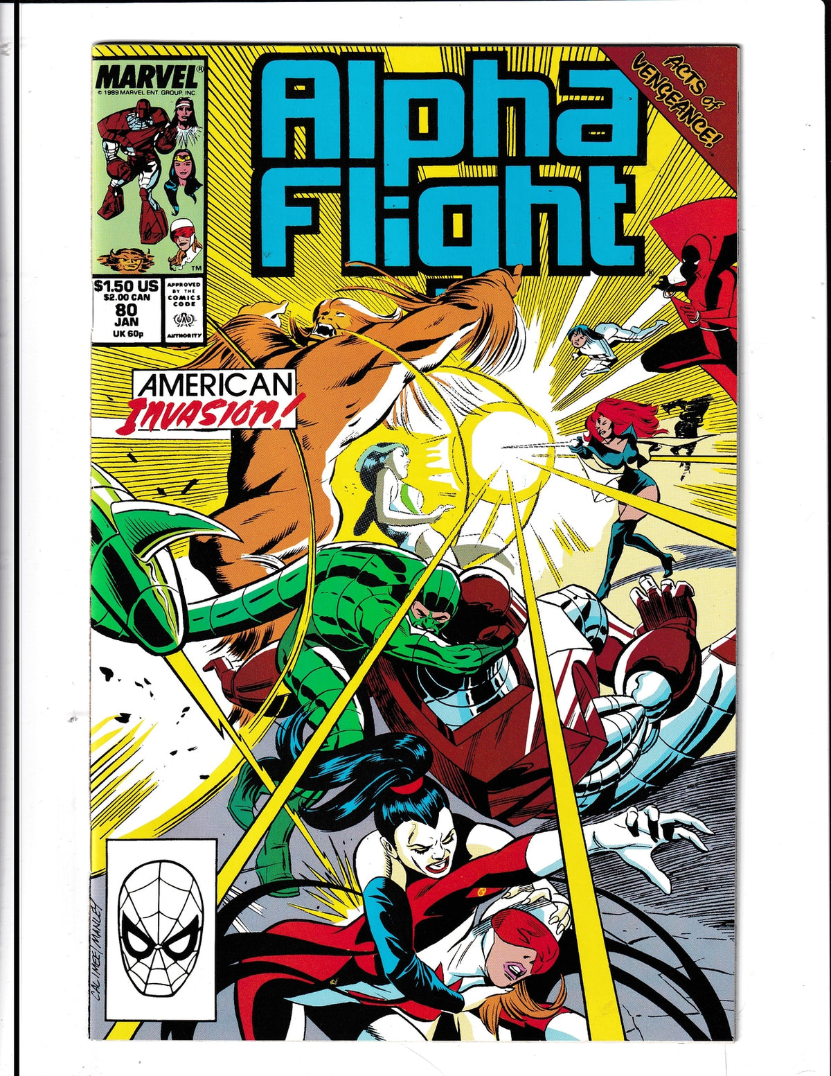 Alpha Flight #79 (1989) Marvel Comics SKU:522