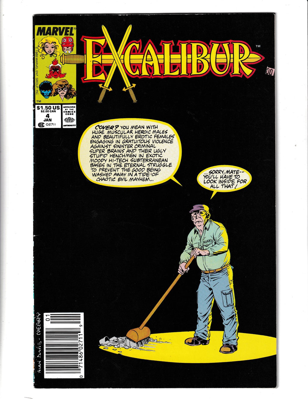 Excalibur #4 (1989) Marvel Comics SKU:2312