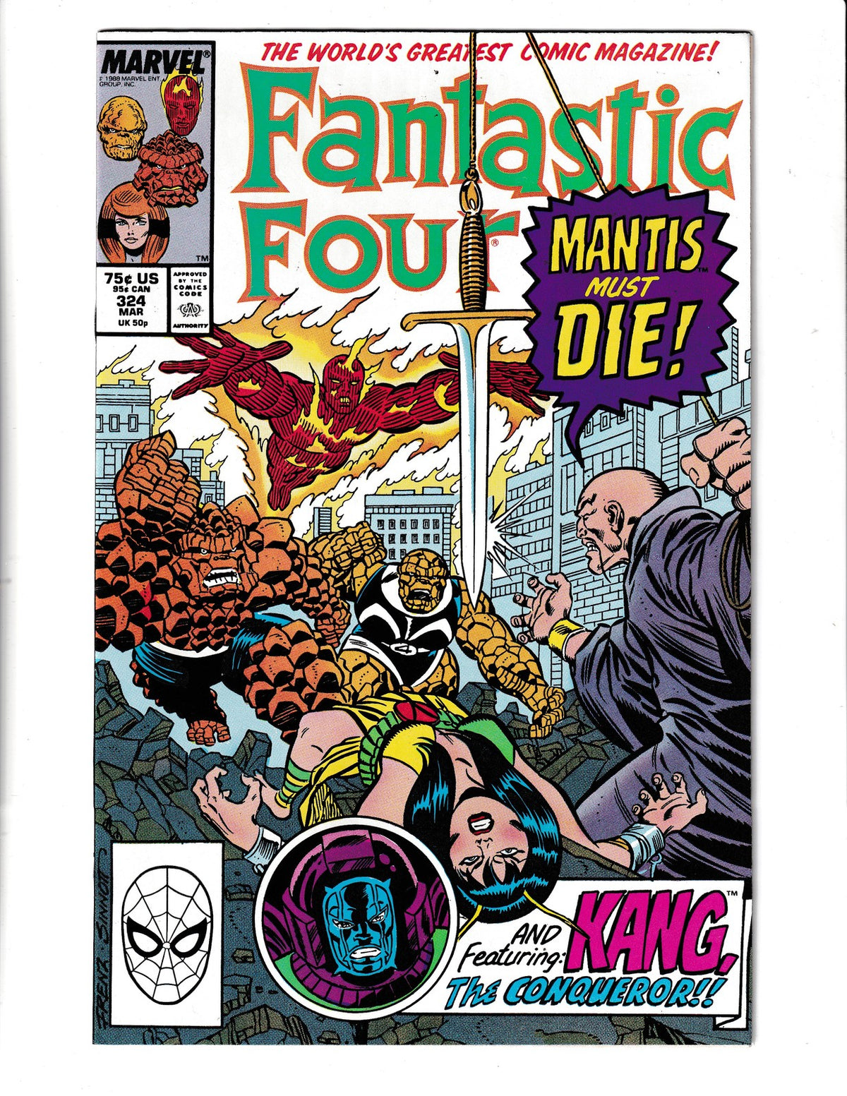 Fantastic Four #324 (1989) Inferno Marvel Comics