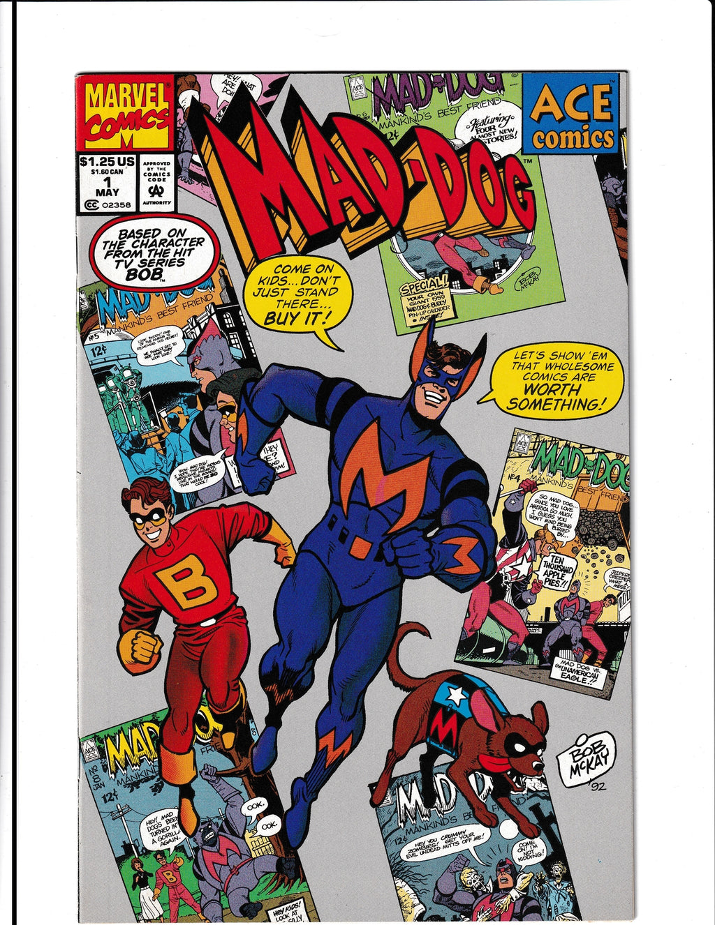 Mad-Dog #1 (1993) Dual-Sided Cover Marvel Comics