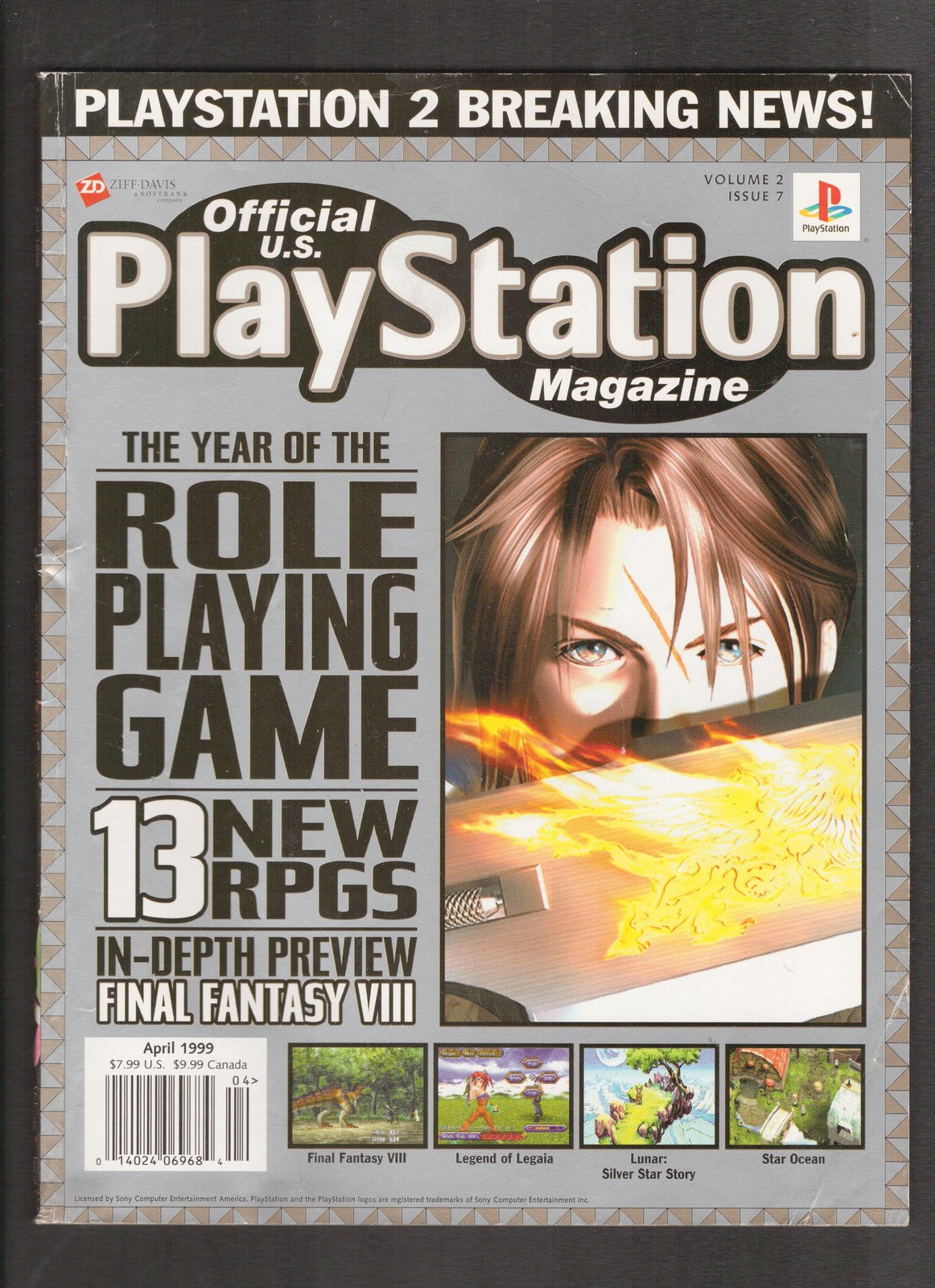 Official US Playstation Magazine #7 (1999) Volume 2 April  Comics