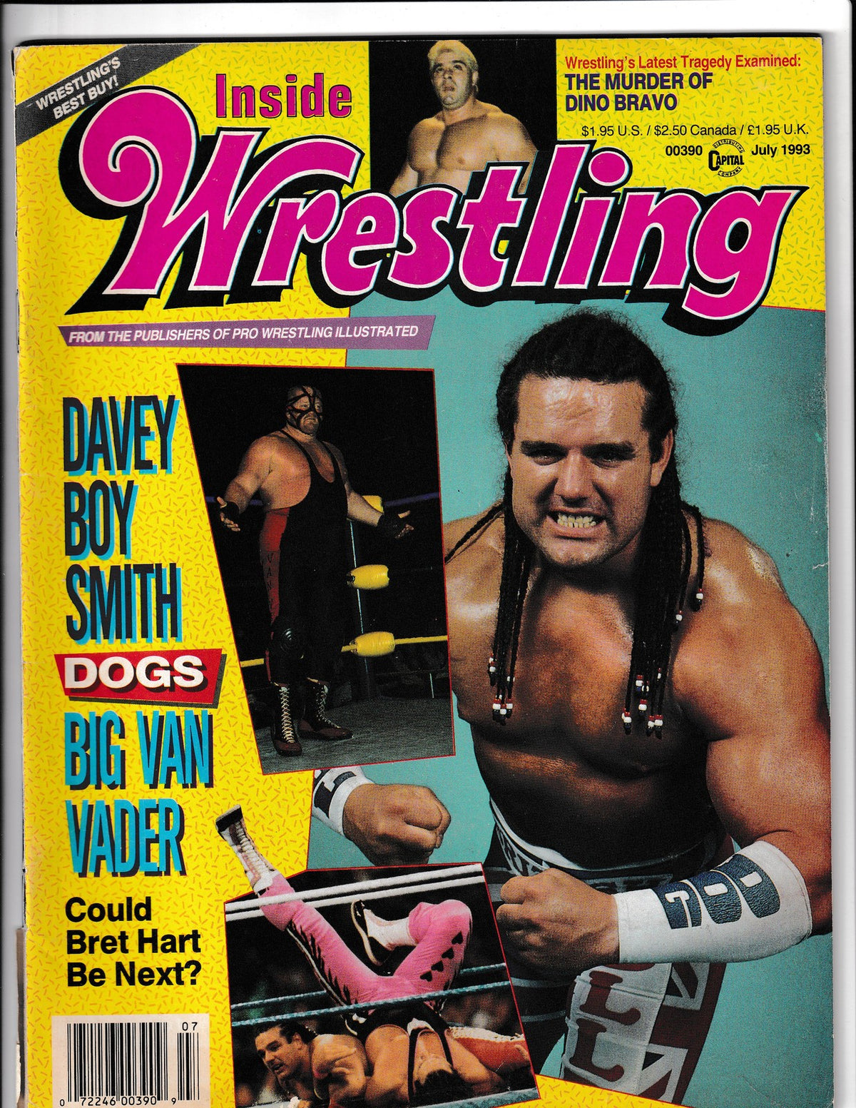 Inside Wrestling #July (1993) Davey Boy Smith  Comics