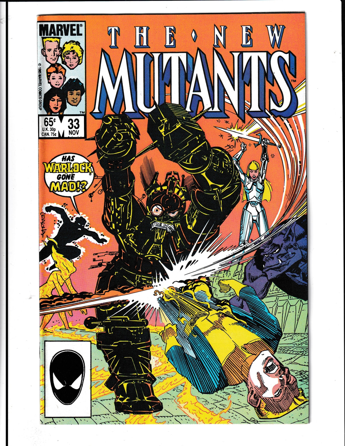 New Mutants #33 (1985) Marvel Comics SKU:424