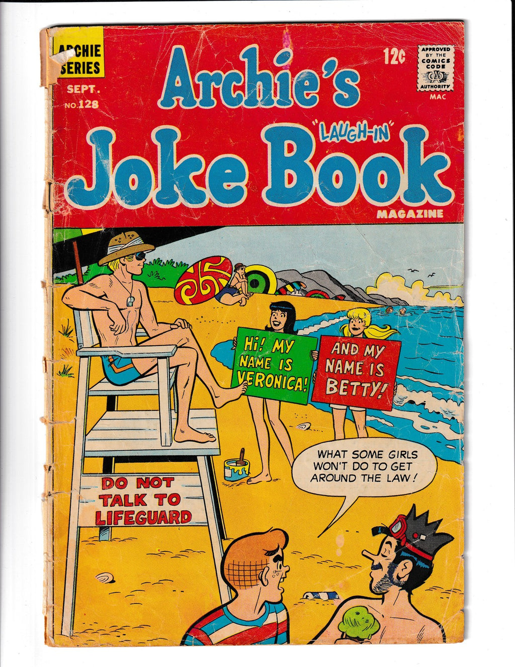 Archie's Joke Book #128 (1968) Low Grade Archie Comics