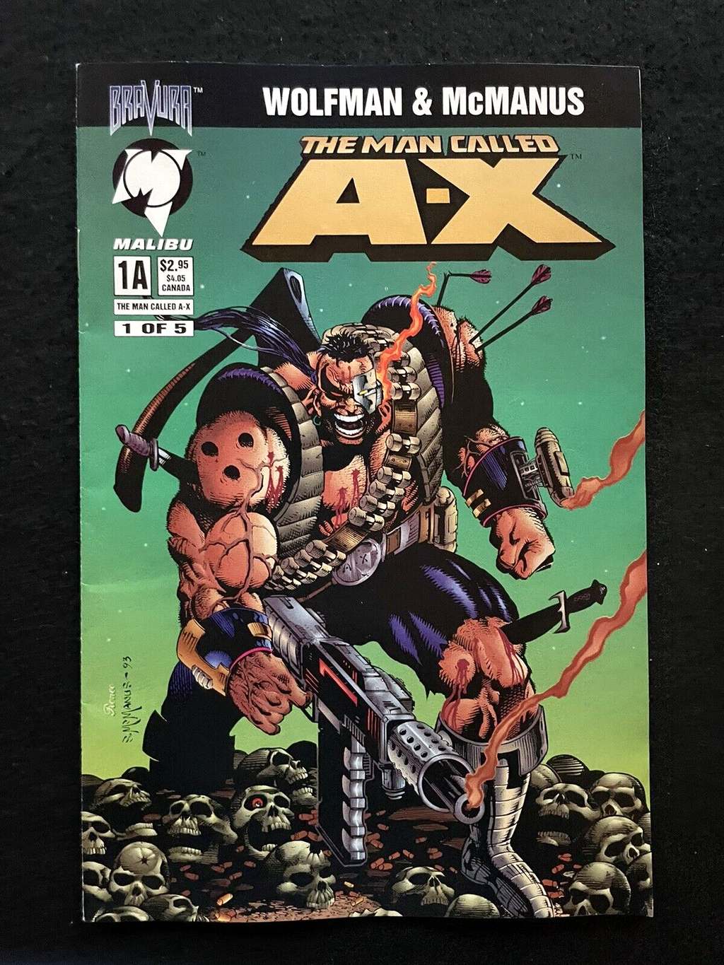 Man Called A-X Run of 4  #0,1A,2,3 (1993-95) Malibu Comics
