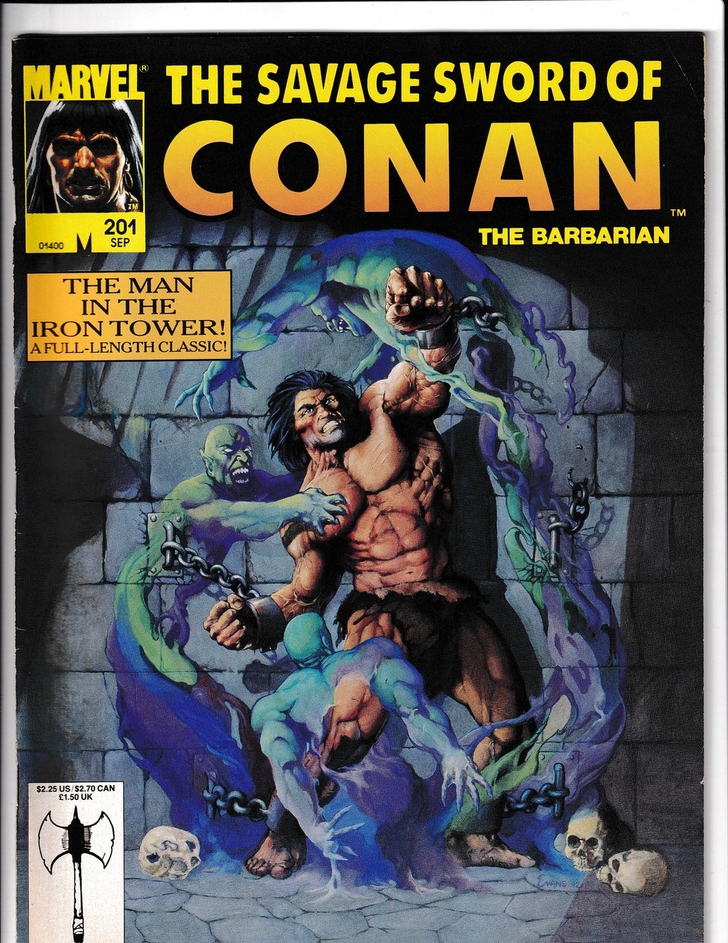 Savage Sword of Conan #201 (1992) the Barbarian Curtis/Marvel Comics