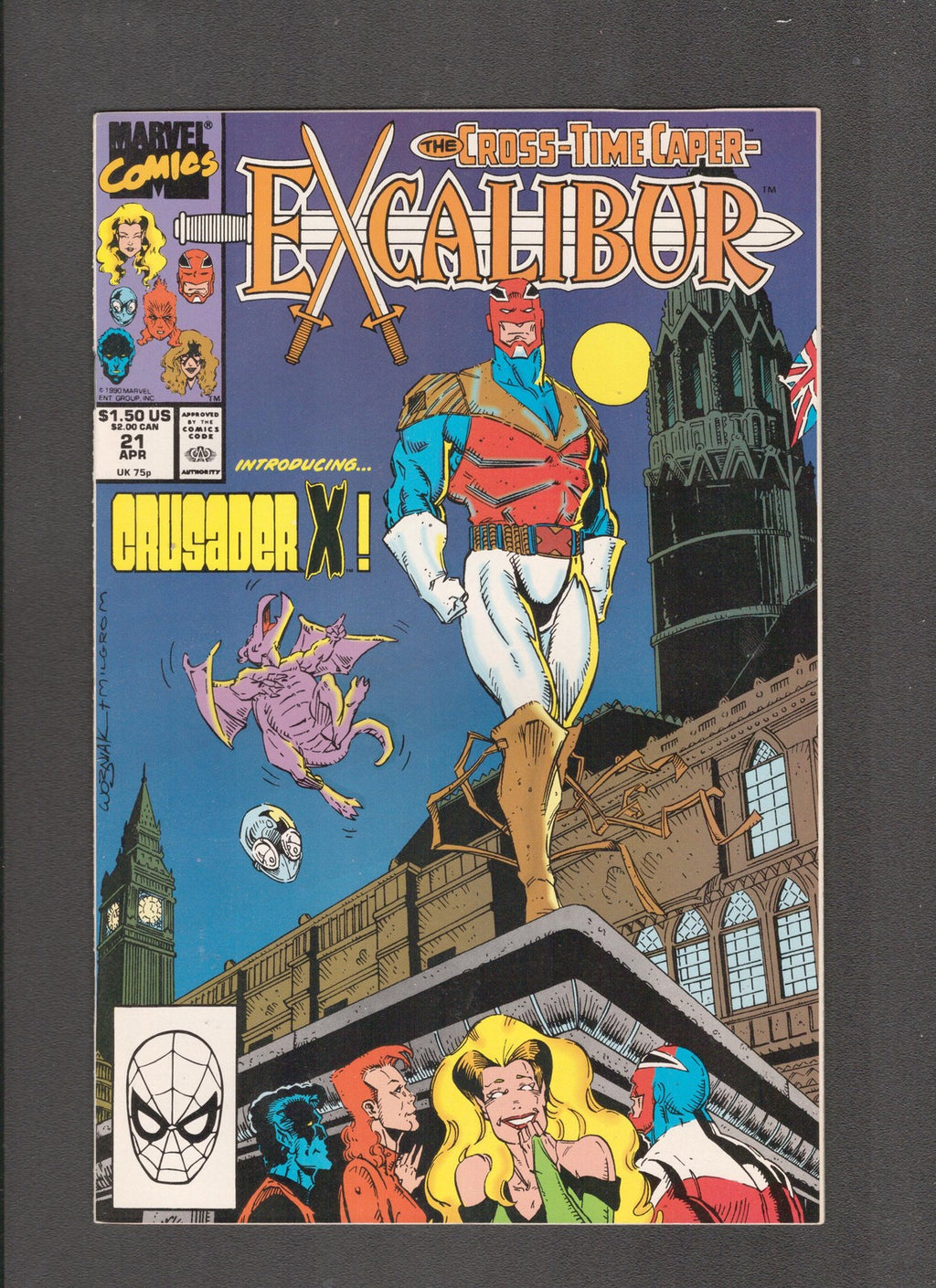 Excalibur #21 (1990) Milgrom, Claremont Marvel Comics