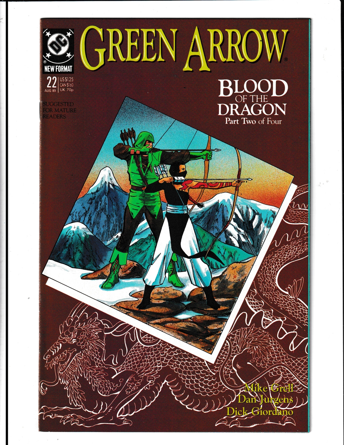 Green Arrow #22 (1989) HIGH GRADE Vol. 2 DC Comics
