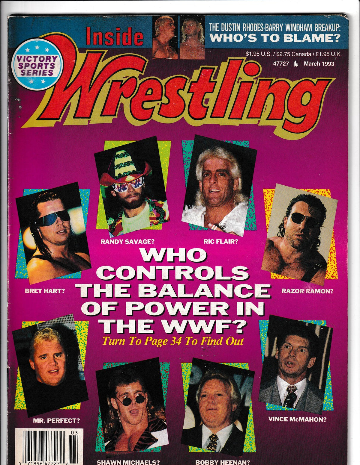 Inside Wrestling #March (1993) Randy Savage/ Ric Flair  Comics