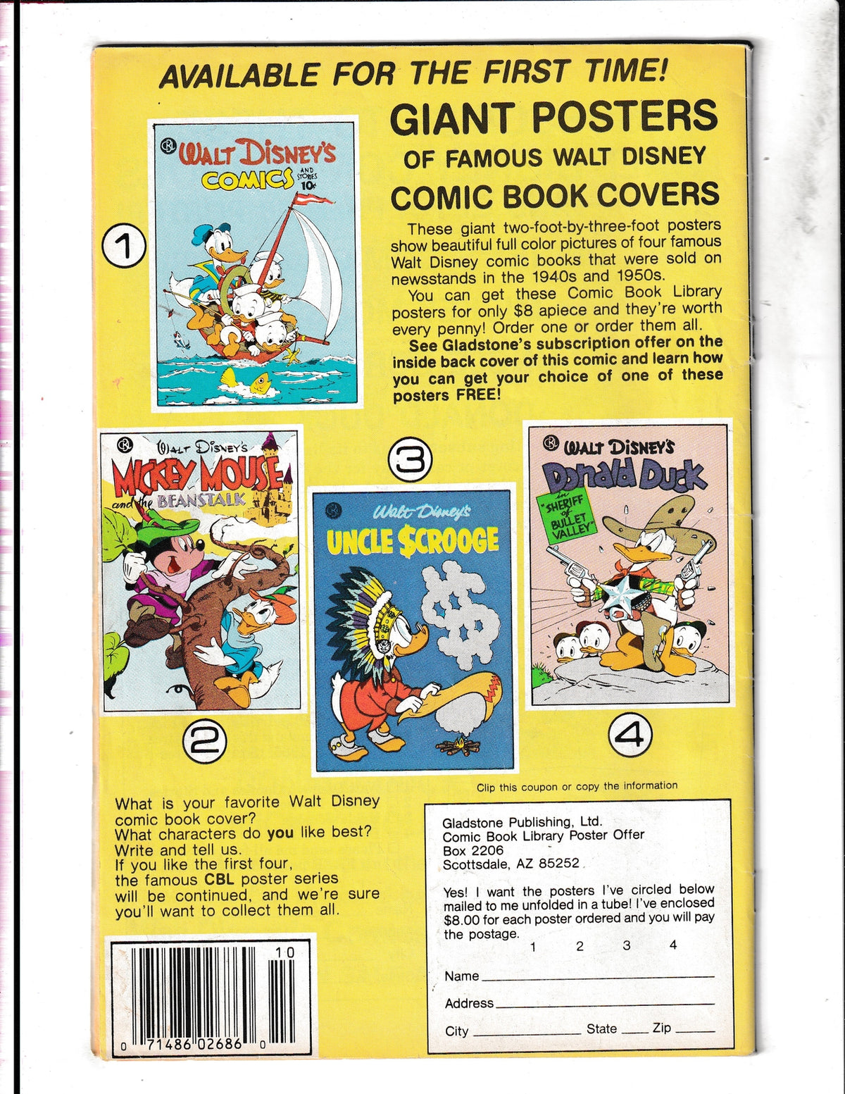 Walt Disney's Comics and Stories #511 (1986) Gladstone Comics