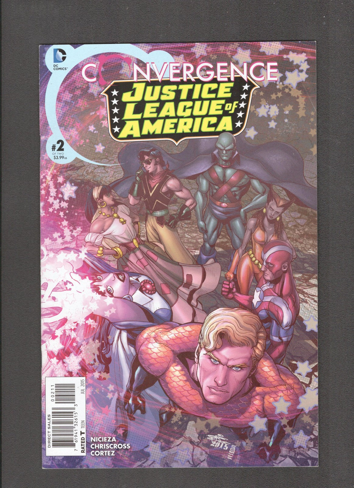 Convergence: Justice League of America #2 (2015) Crisscross Cover DC Comics