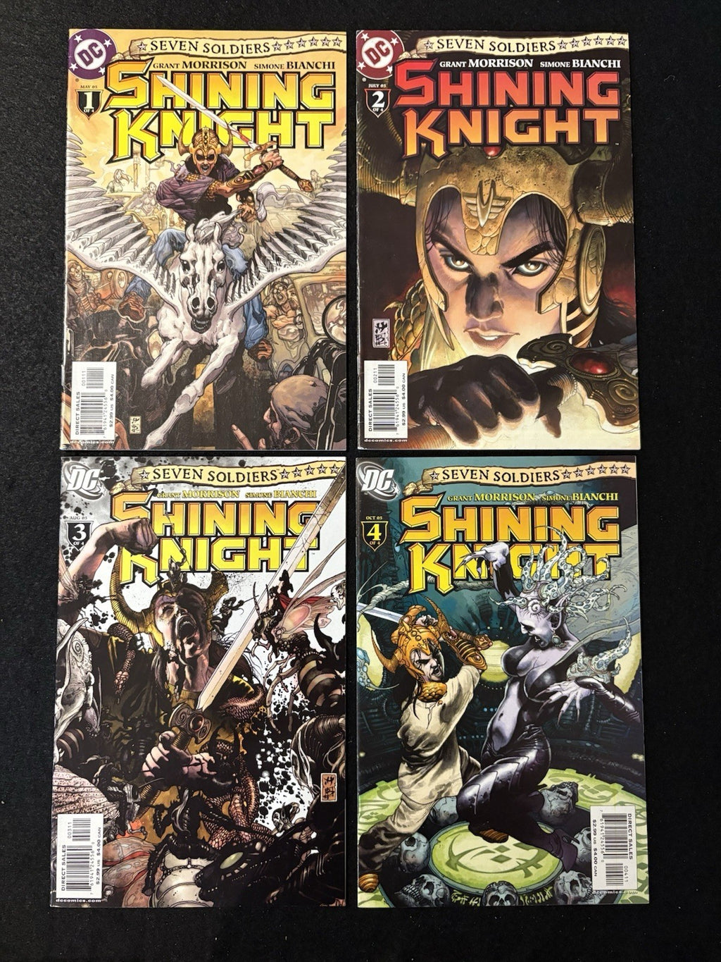 Seven Soldiers Shining Knight #1-4 (2005) Complete Mini-Series Set DC Comics