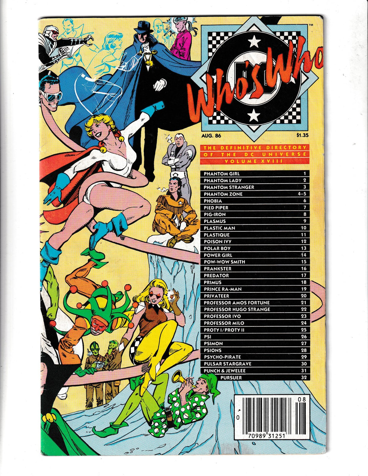 Who's Who: The Definitive Directory of the DC Universe #18 (1986) DC Comics