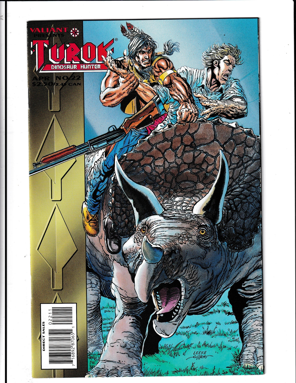 Turok: Dinosaur Hunter #22 (1995) Higher Grade Valiant Comics
