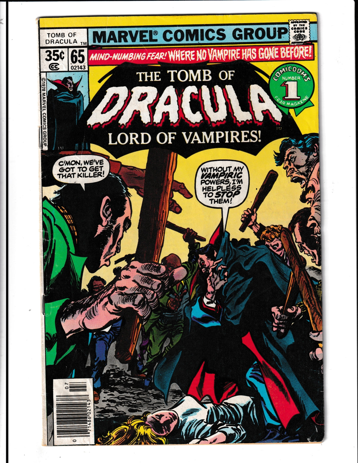 Tomb of Dracula #65 (1978) DC Comics