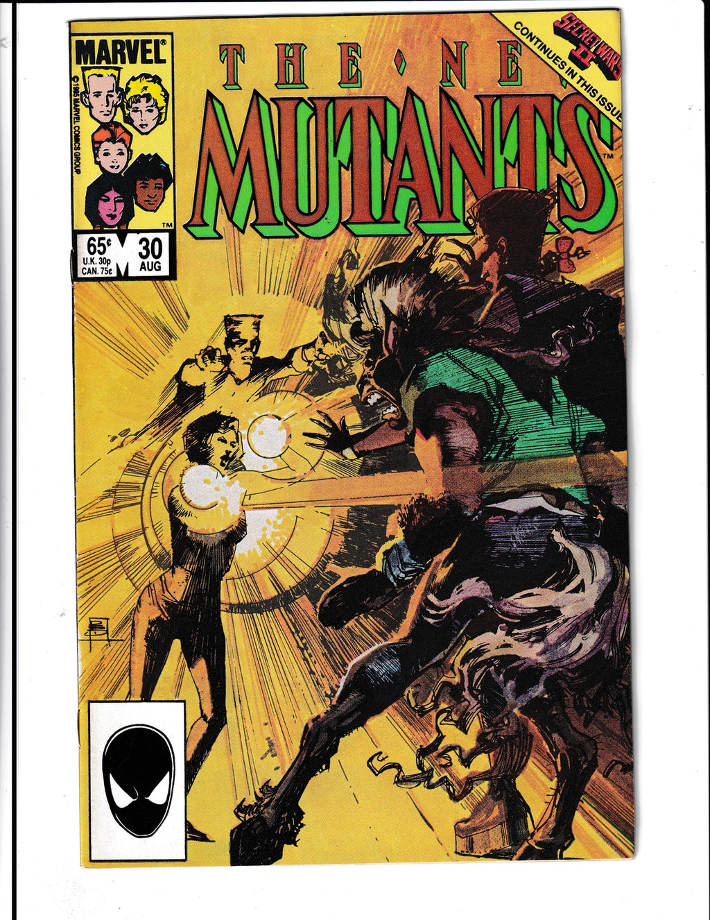 New Mutants #30 (1985) Secret Wars II Tie-In Marvel Comics
