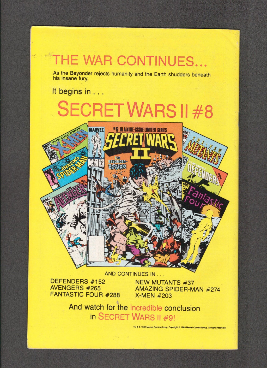 Avengers #264 (1986) 1st Yellow Jacket II Marvel Comics