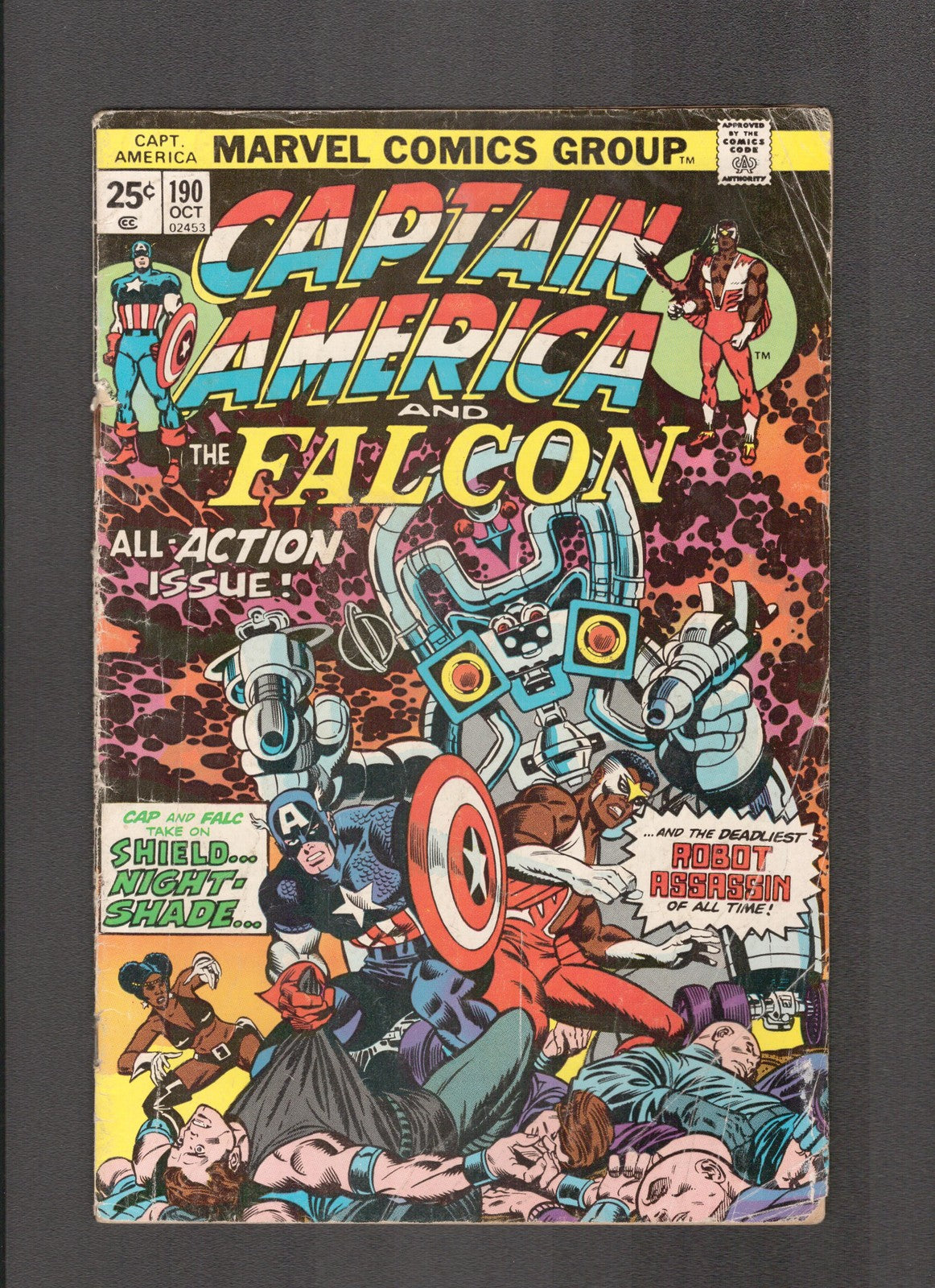 Captain America #190 (1975) and the Falcon - Gil Kane Marvel Comics